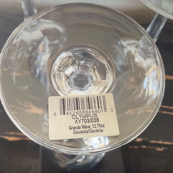 (New) Mikasa Clear Olympus Grande Swirl Design Crystal Wine Glass Set of 3 - Picture 2 of 5